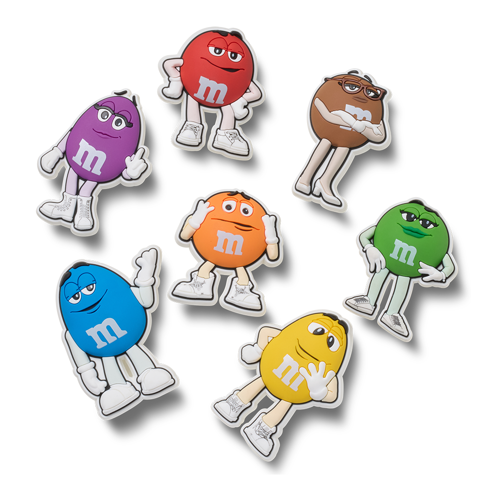 M&M’S x Crocs spokescandy Jibbitz™ charms, 7-pack