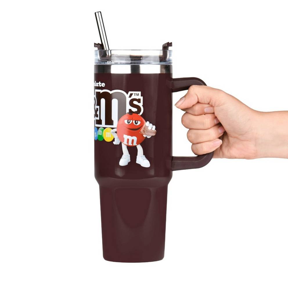 stainless steel tumbler with handle, 30oz 1