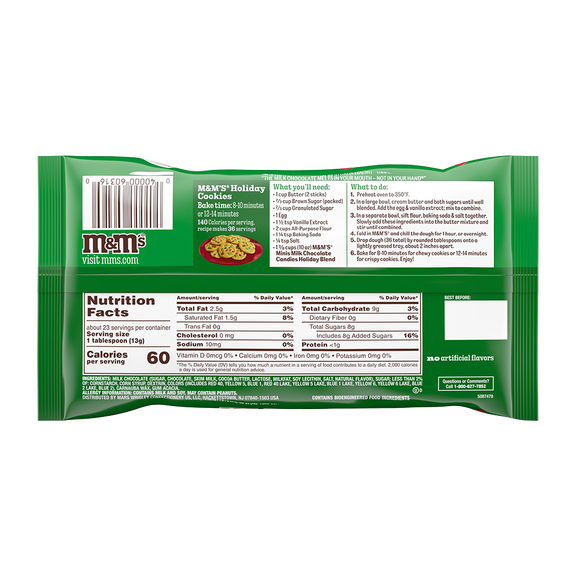M&M'S minis milk chocolate christmas candy, 10oz 1