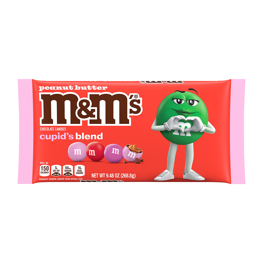 peanut butter milk chocolate cupid's blend valentine's day candy, 9.48oz 0