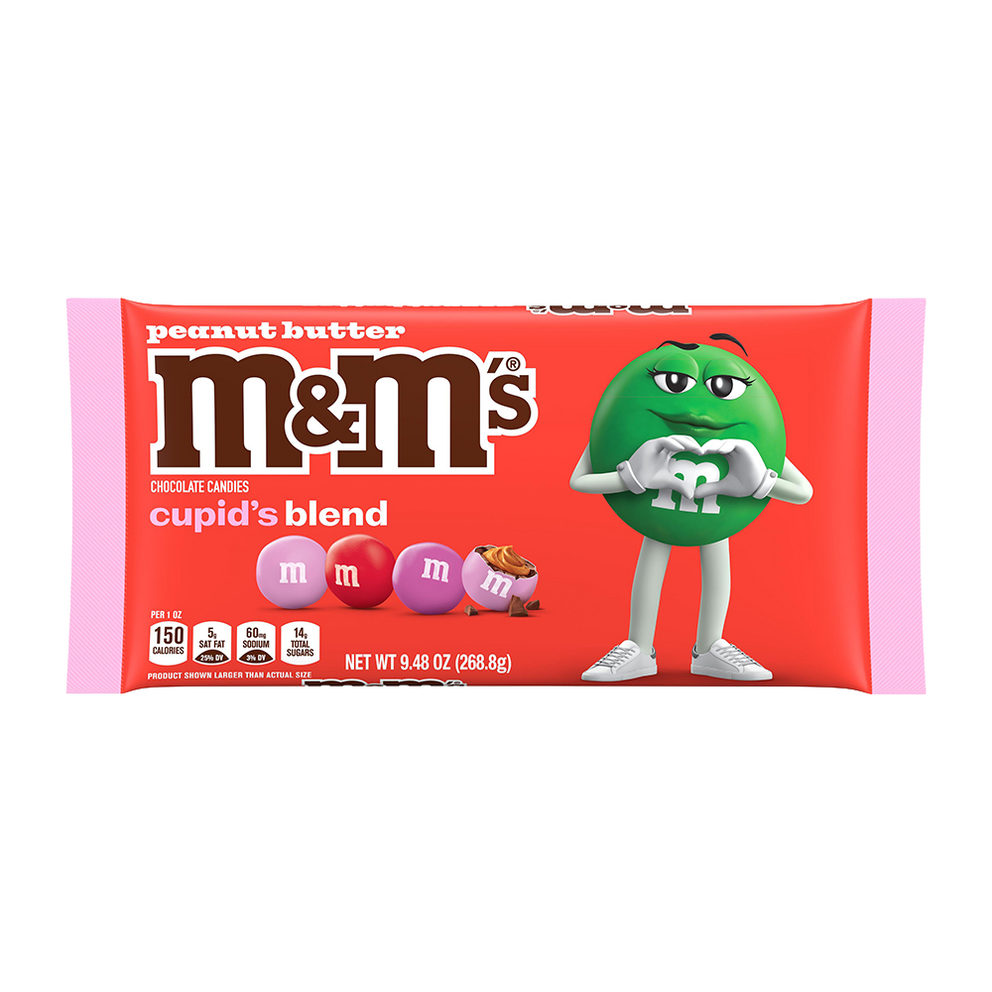 peanut butter milk chocolate cupid's blend valentine's day candy, 9.48oz 0