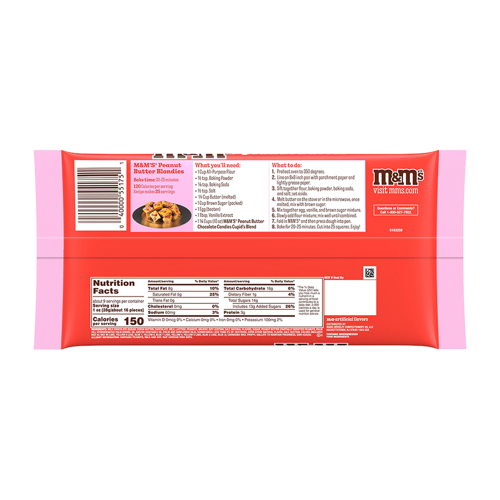 peanut butter milk chocolate cupid's blend valentine's day candy, 9.48oz 3