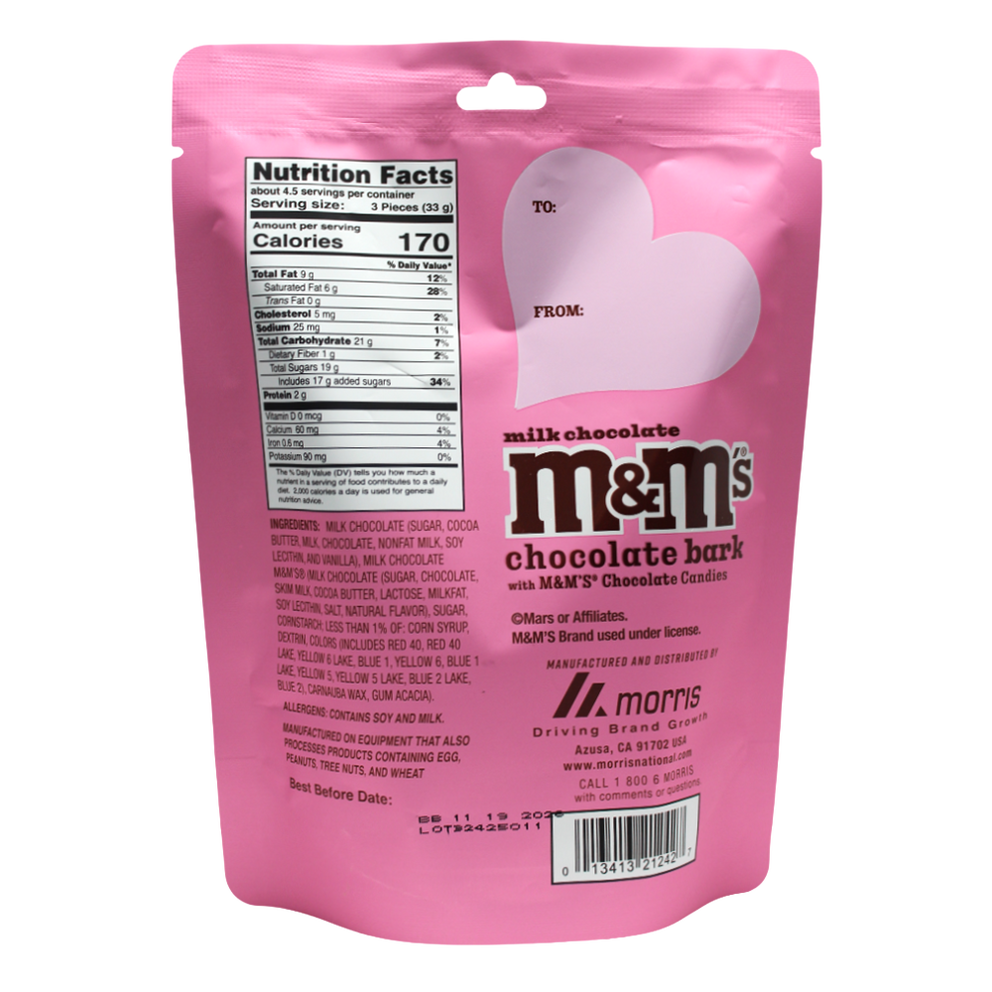 milk chocolate valentine's day bark 1