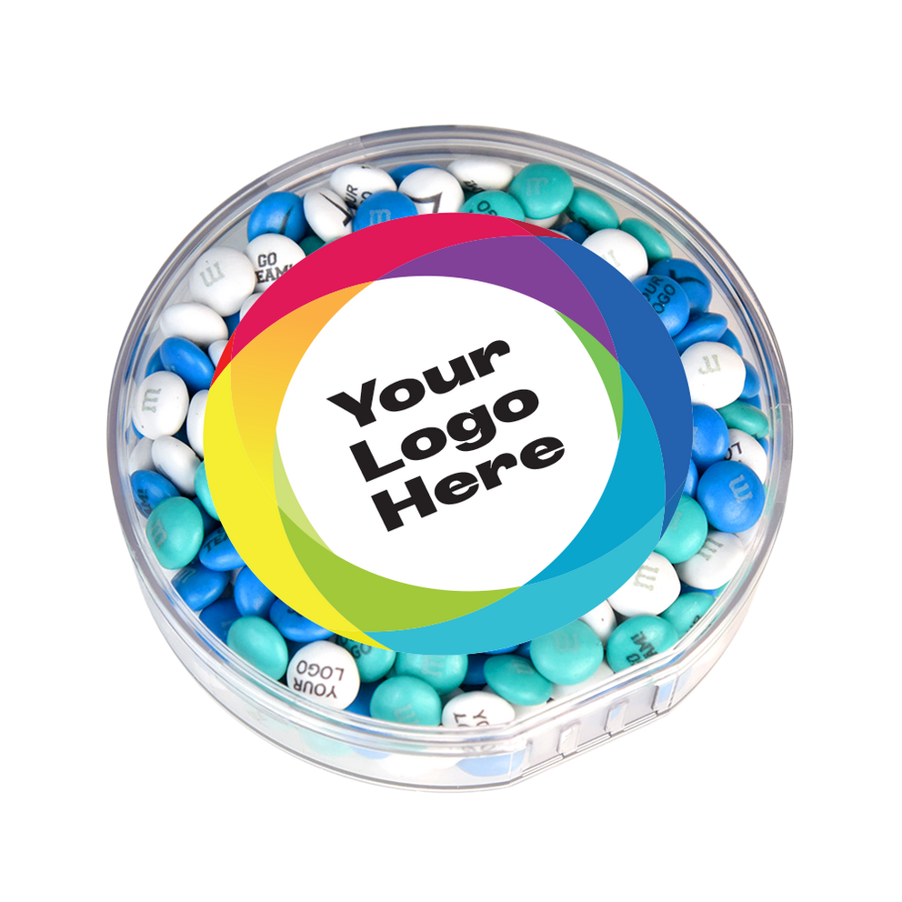 corporate round gift box with customized logo 2