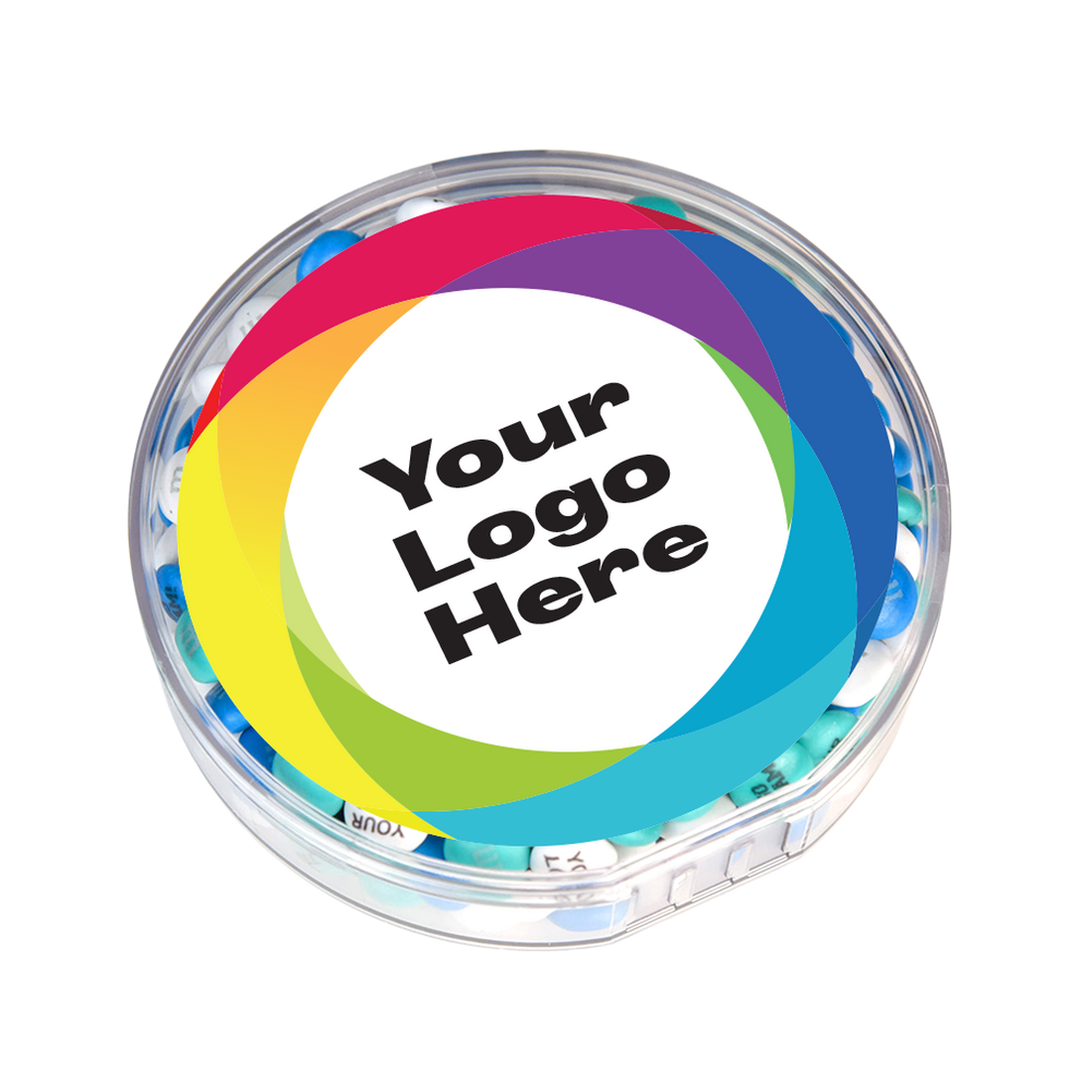 corporate round gift box with customized logo 2