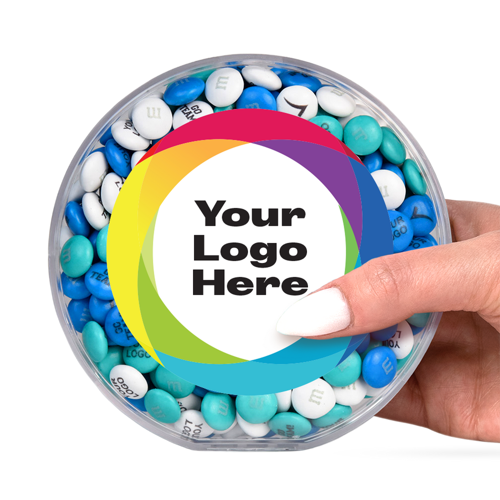 corporate round gift box with customized logo 3