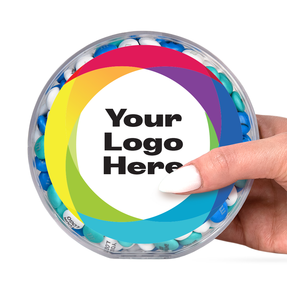 corporate round gift box with customized logo 3