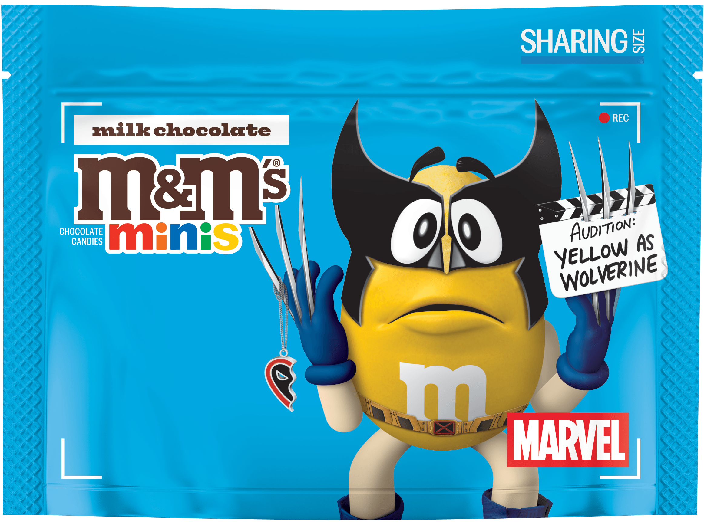 M&M’S milk chocolate minis x Marvel, 9.4oz 2