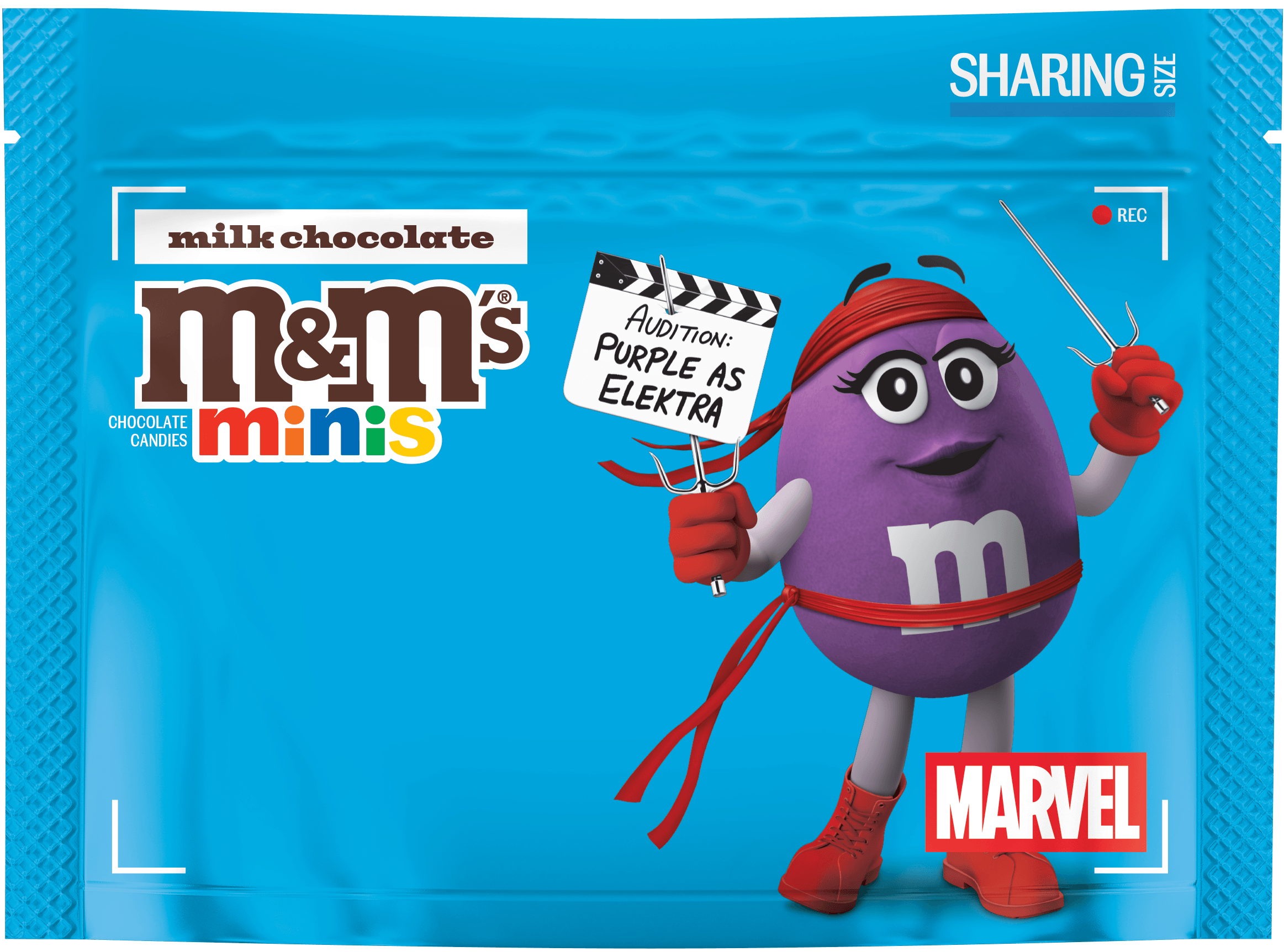 M&M’S milk chocolate minis x Marvel, 9.4oz 6