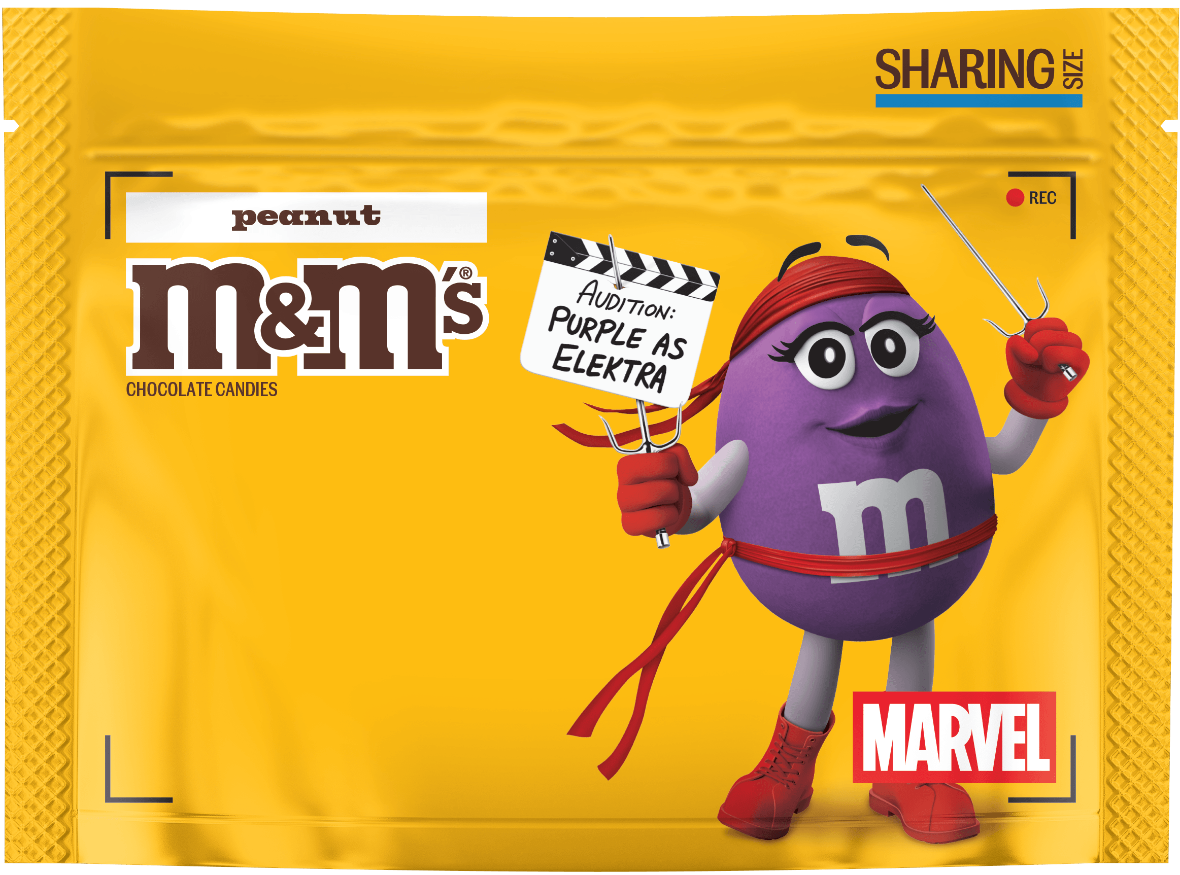 M&M’S milk chocolate peanut x Marvel, 10.05oz 2