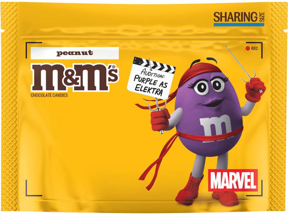 M&M’S milk chocolate peanut x Marvel, 10.05oz 2