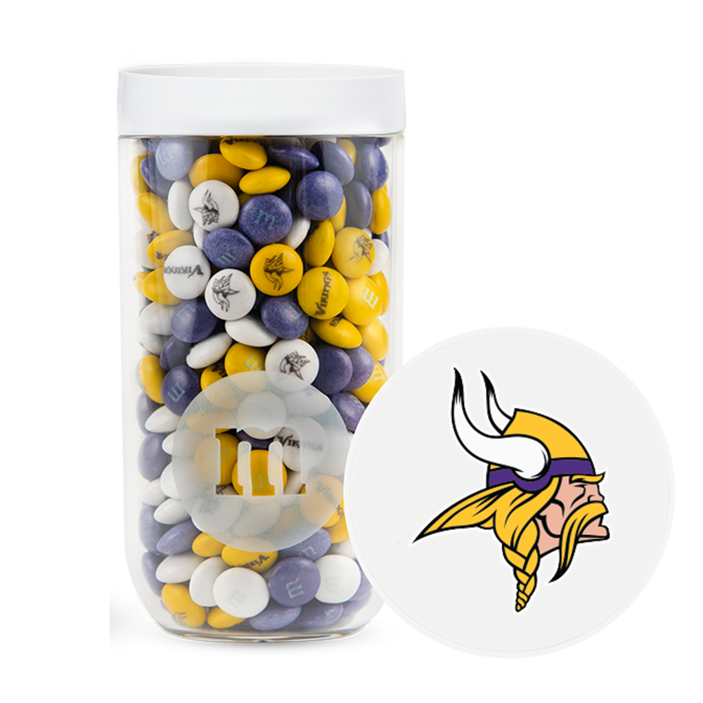 M&M'S x NFL gift jar with gift tube