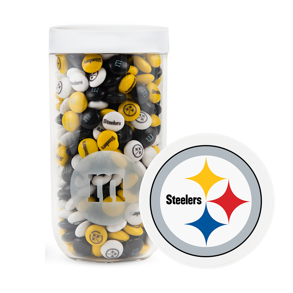 M&M'S x NFL gift jar with gift tube