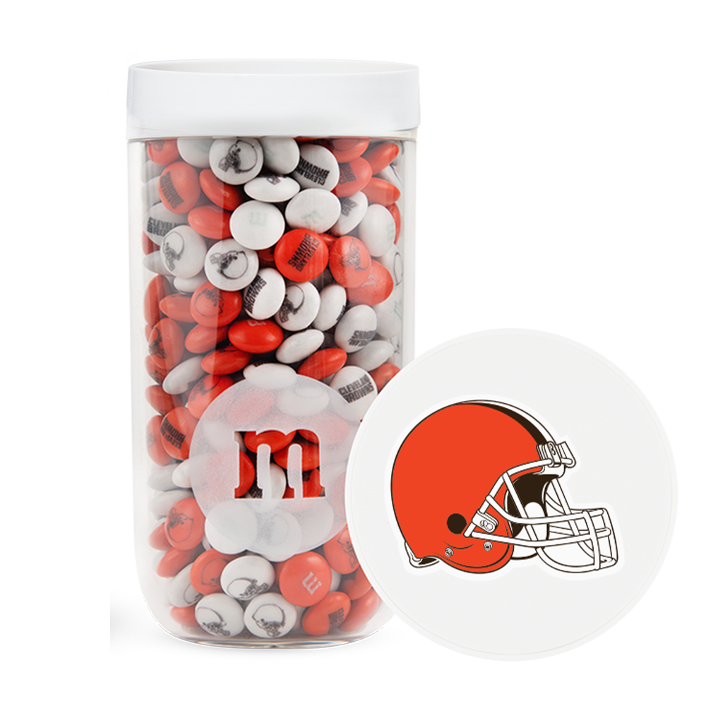 M&M'S x NFL gift jar with gift tube
