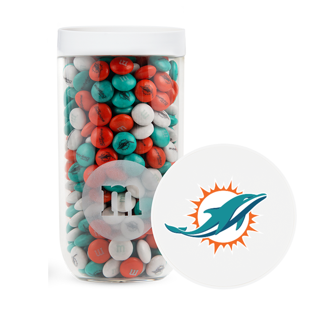 M&M'S x NFL gift jar with gift tube