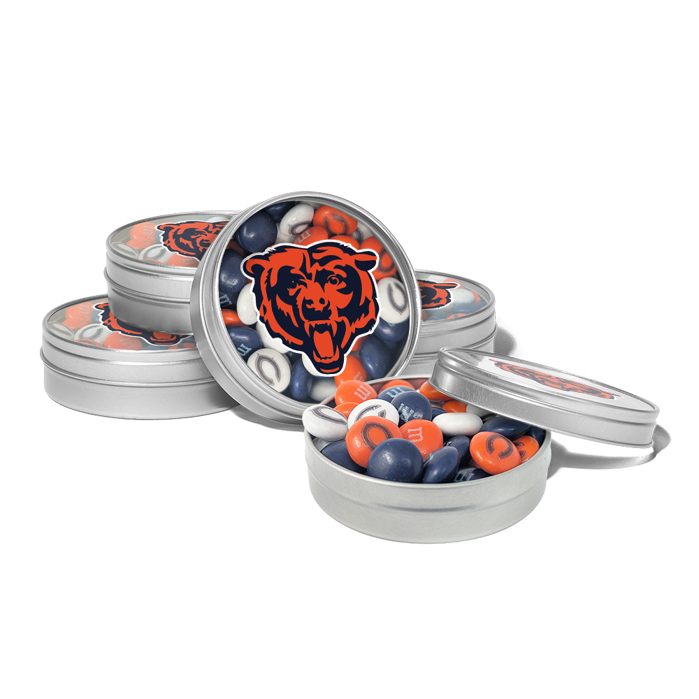 M&M'S x NFL favor tins, set of 24