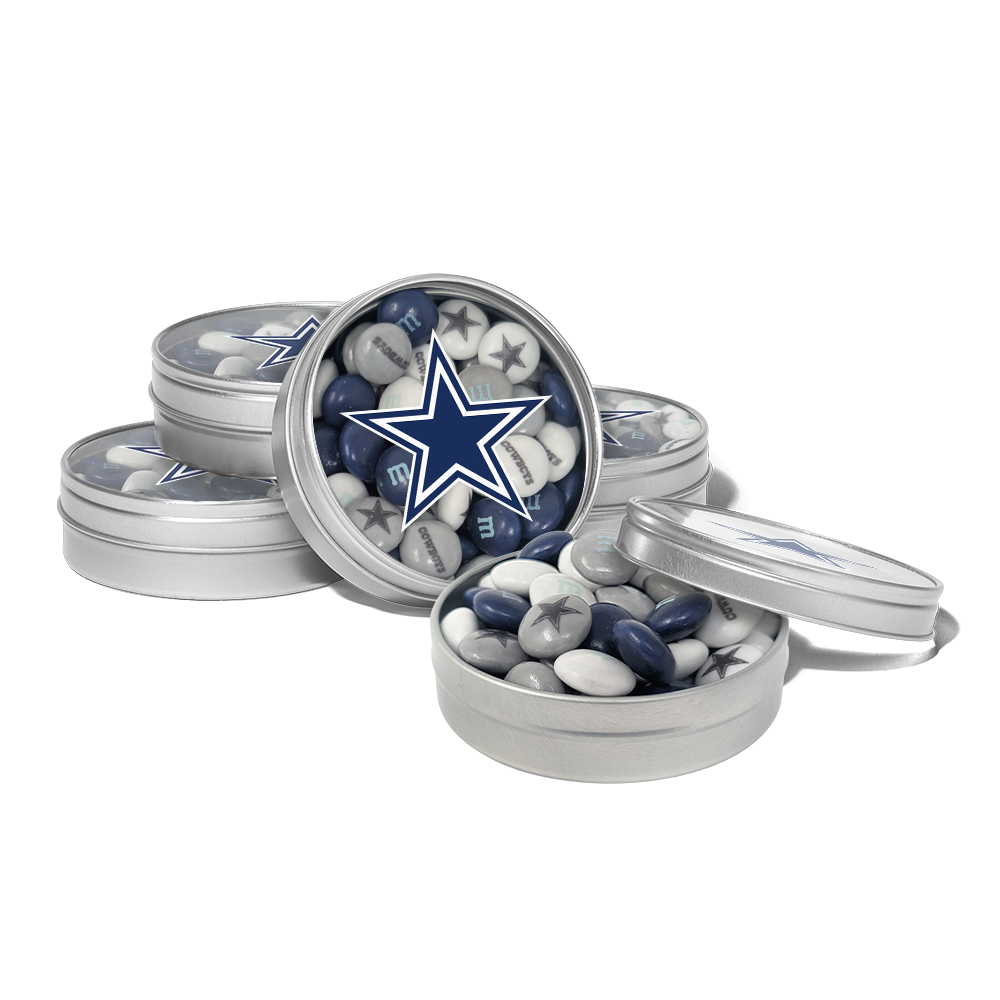 M&M'S x NFL favor tins, set of 24