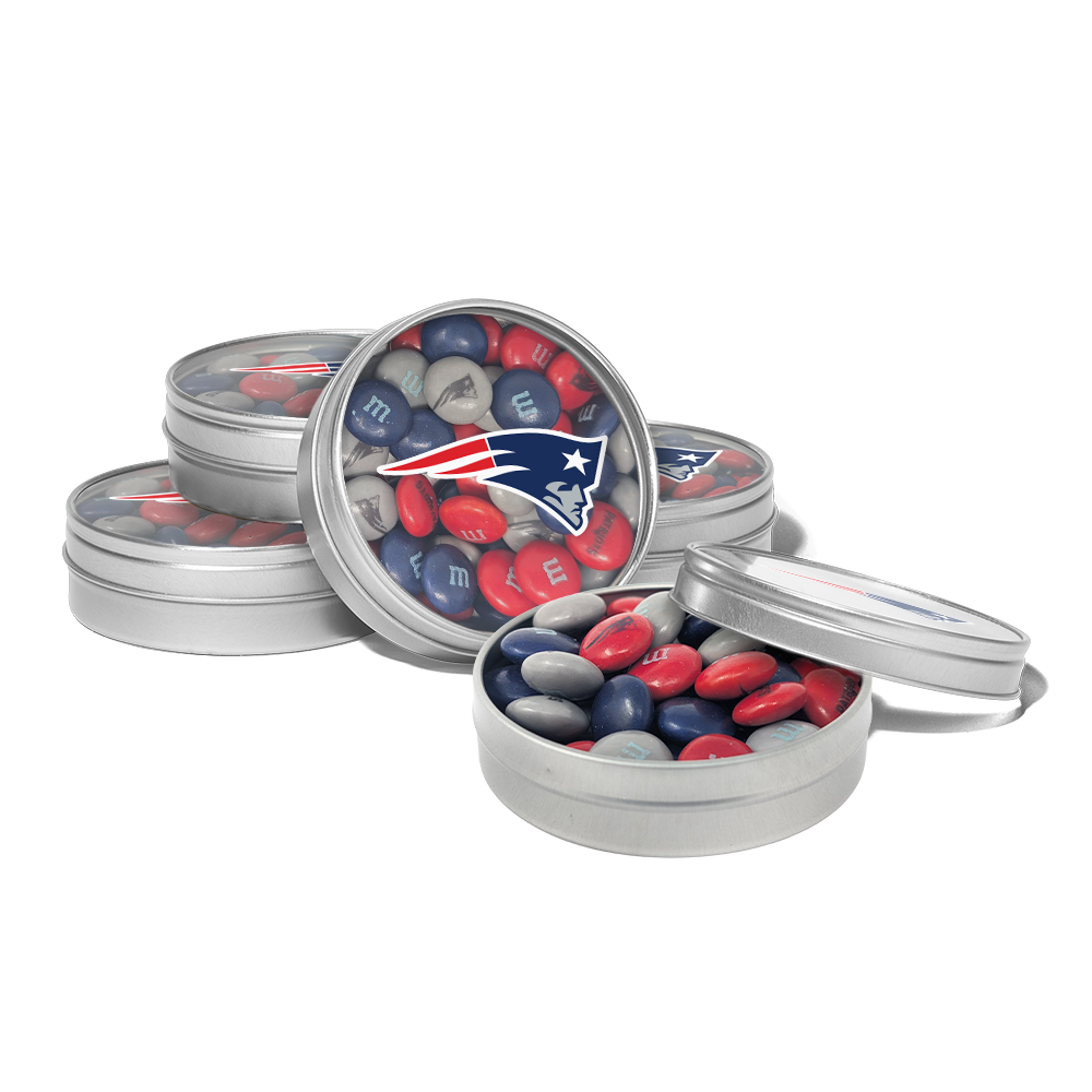 M&M'S x NFL favor tins, set of 24