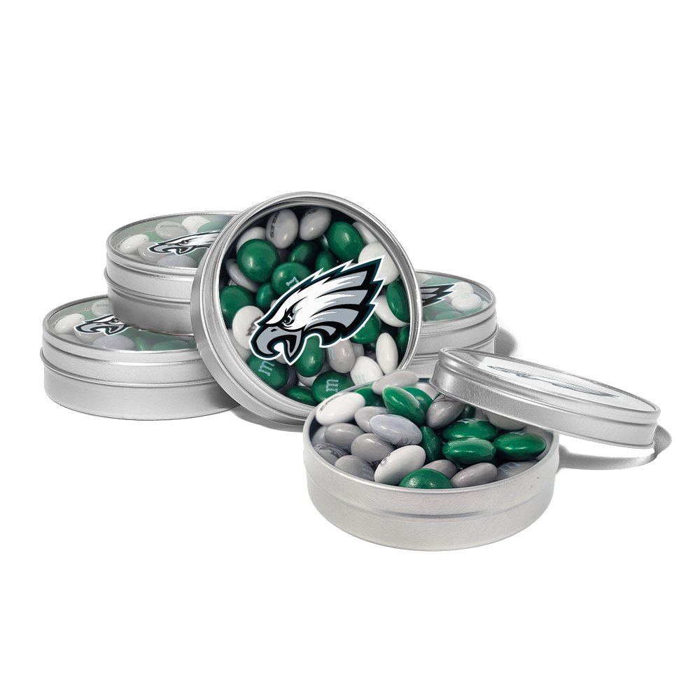 M&M'S x NFL favor tins, set of 24