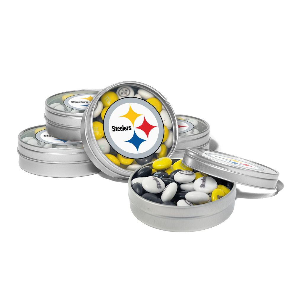 M&M'S x NFL favor tins, set of 24