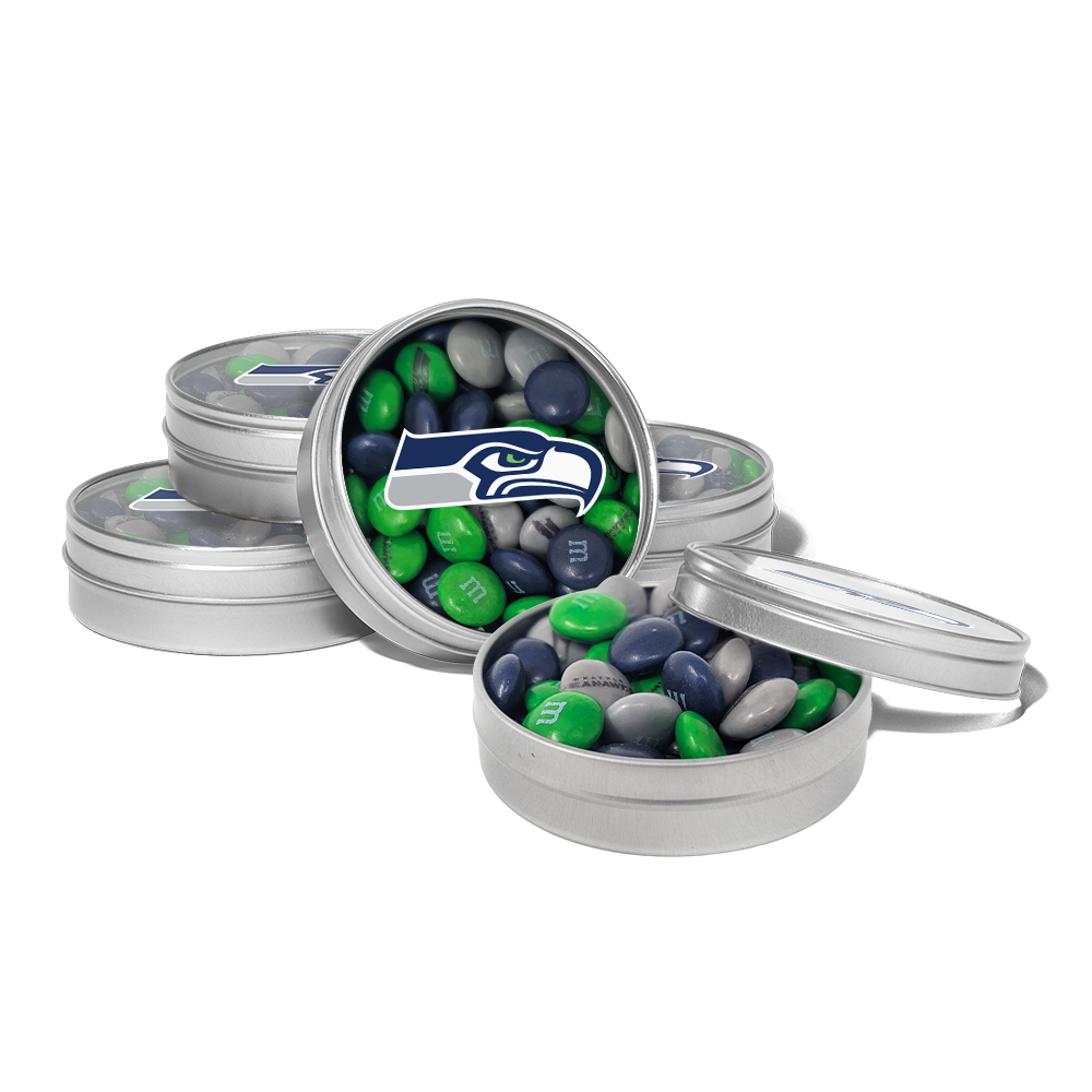 M&M'S x NFL favor tins, set of 24