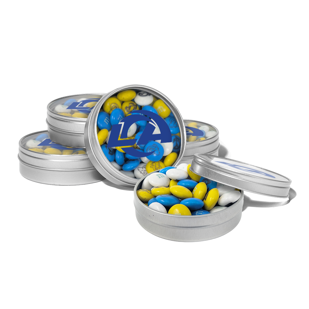 M&M'S x NFL favor tins, set of 24