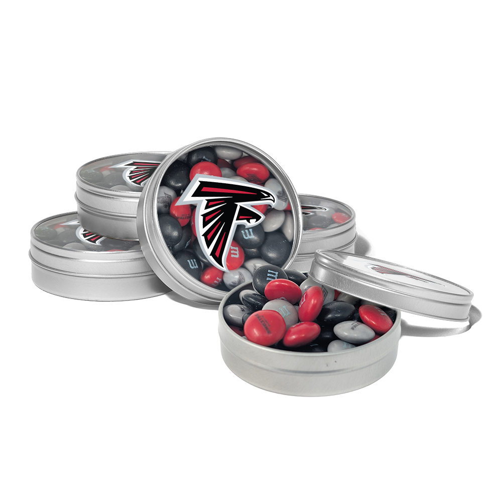 M&M'S x NFL favor tins, set of 24