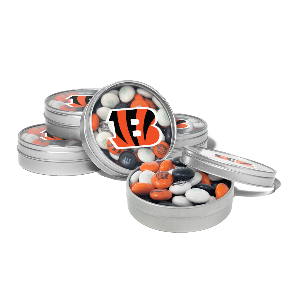 M&M'S x NFL favor tins, set of 24
