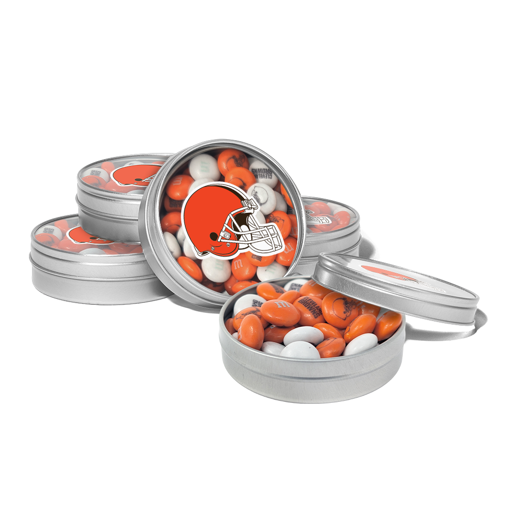 M&M'S x NFL favor tins, set of 24