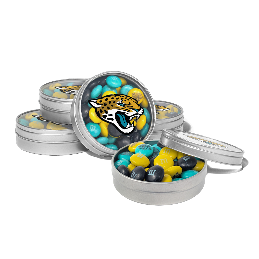 M&M'S x NFL favor tins, set of 24