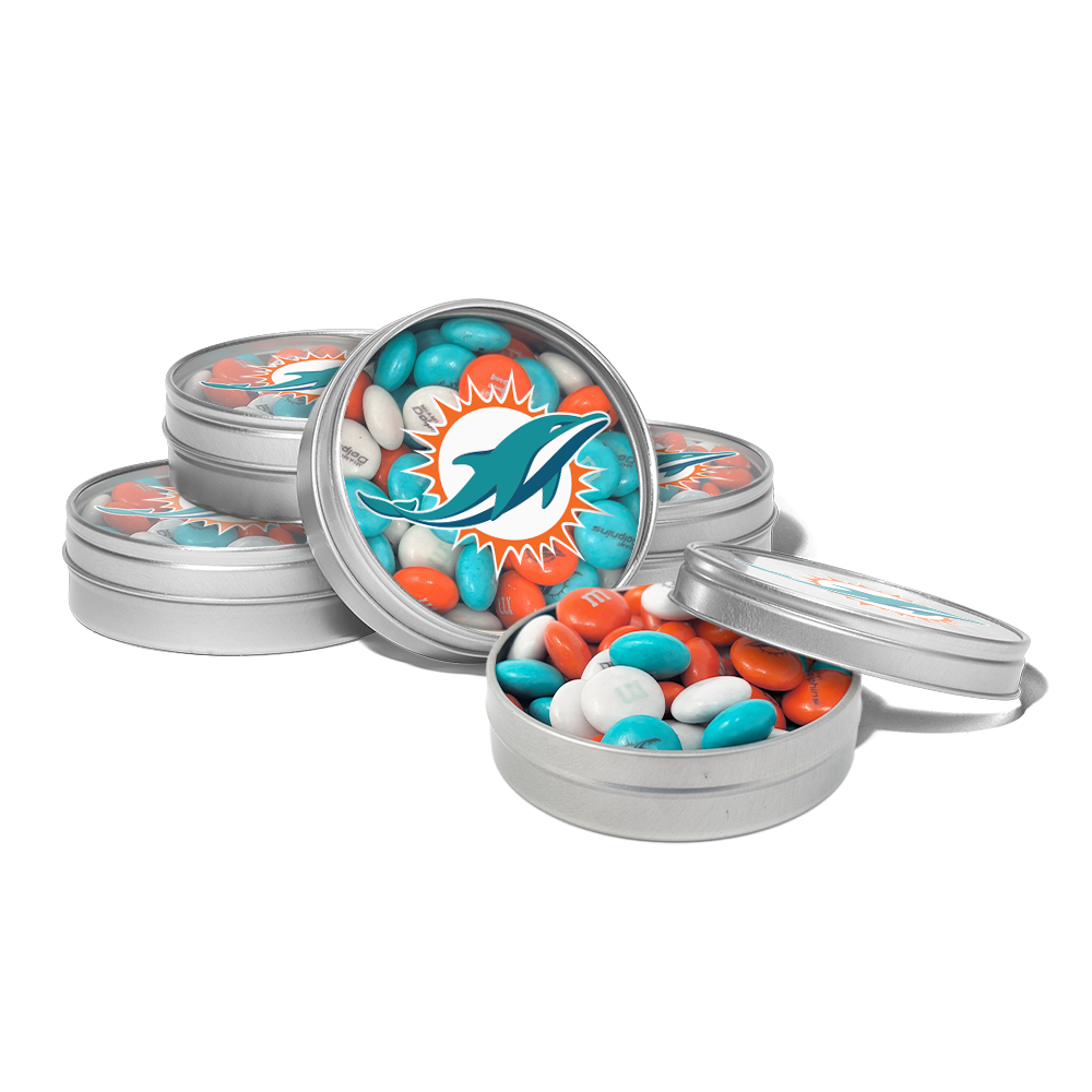 M&M'S x NFL favor tins, set of 24