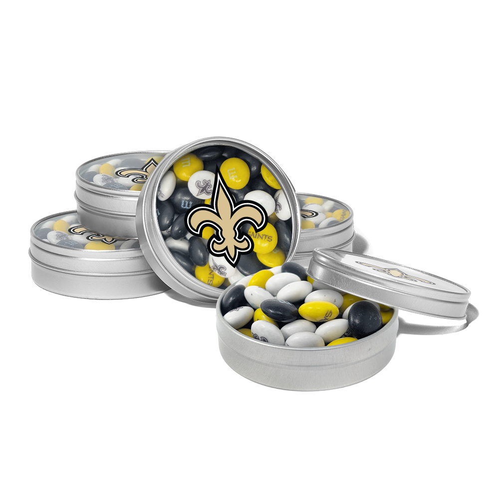 M&M'S x NFL favor tins, set of 24