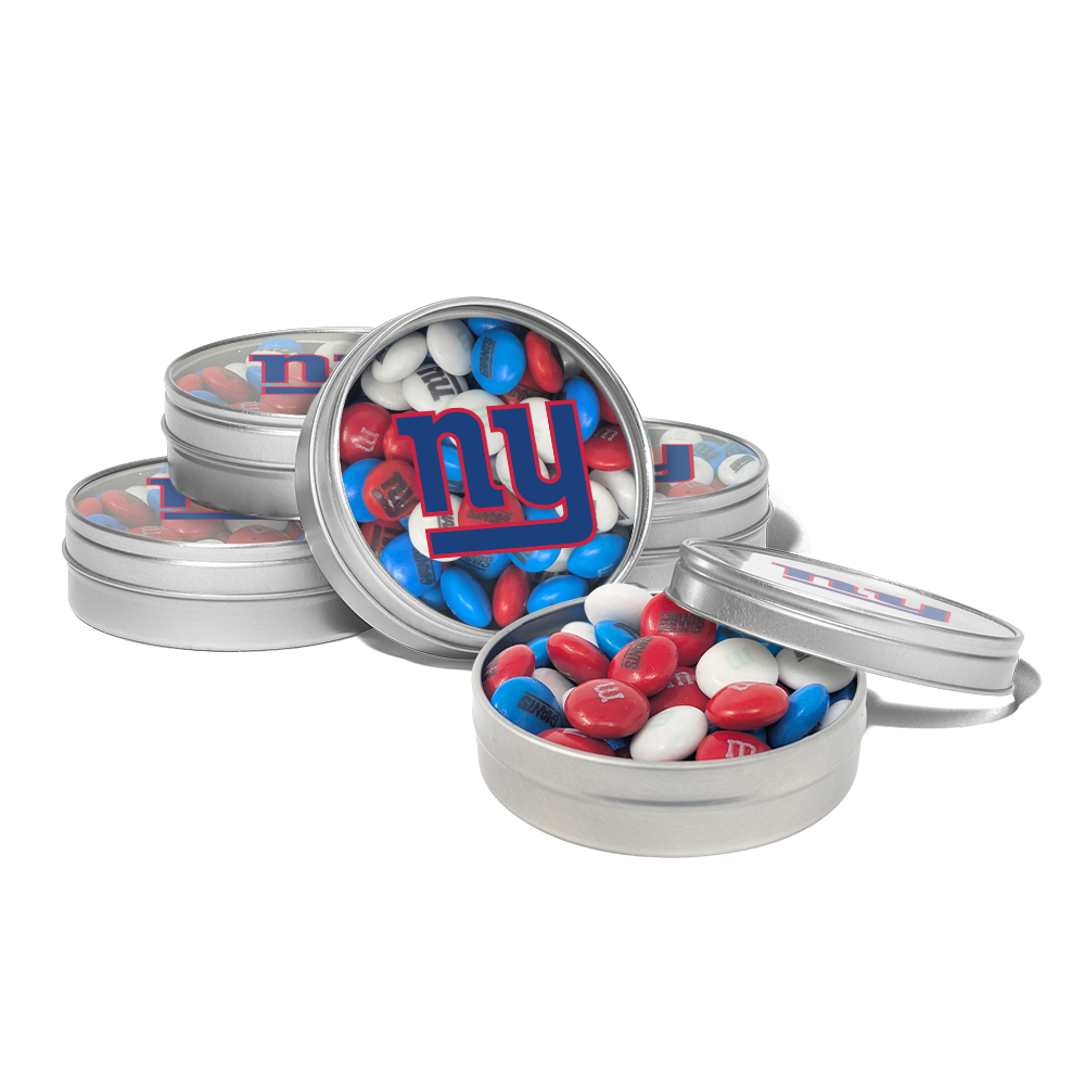 M&M'S x NFL favor tins, set of 24