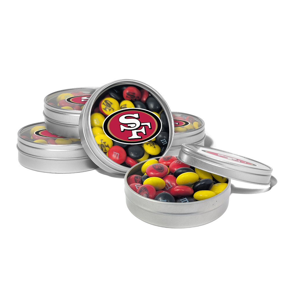 M&M'S x NFL favor tins, set of 24