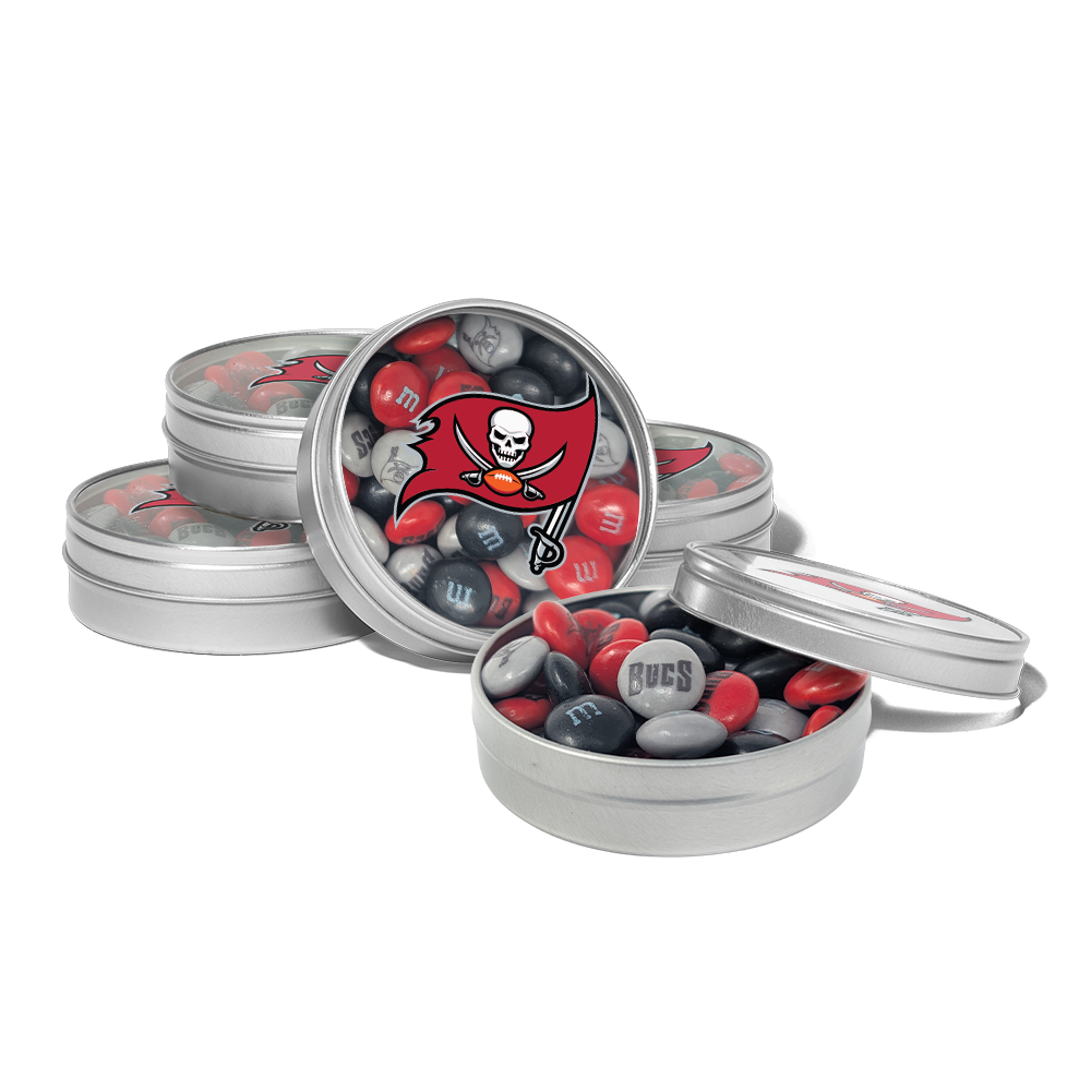 M&M'S x NFL favor tins, set of 24