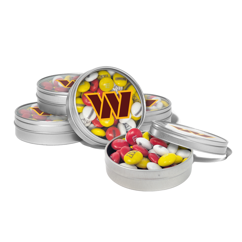 M&M'S x NFL favor tins, set of 24