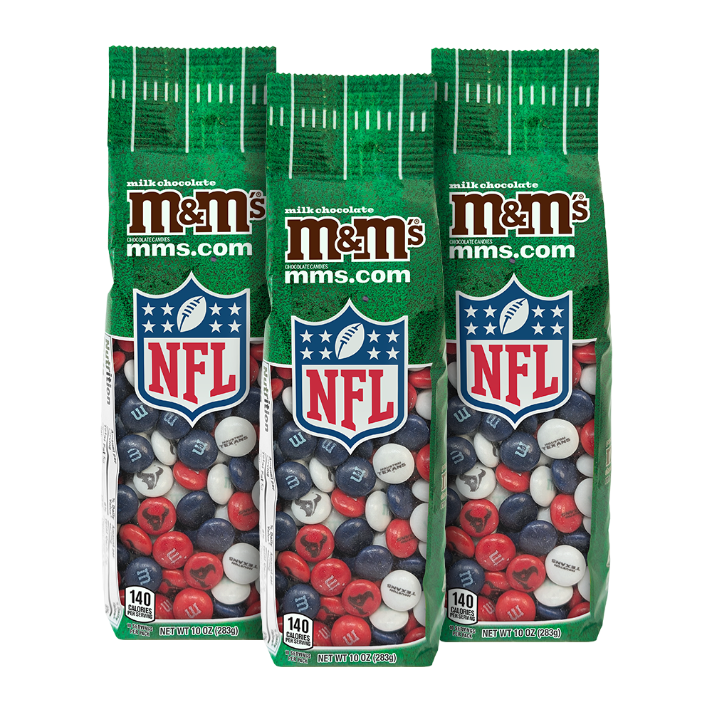 M&M’S x NFL 10oz bags, 3-pack