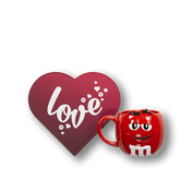 500 g Loveheart Box + Red XL M&M'S Mug 0