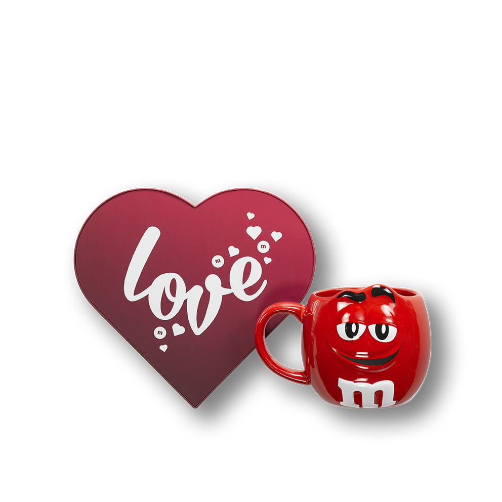 Boîte Cœur 500 G + Mug M&M’S XL Rouge 0