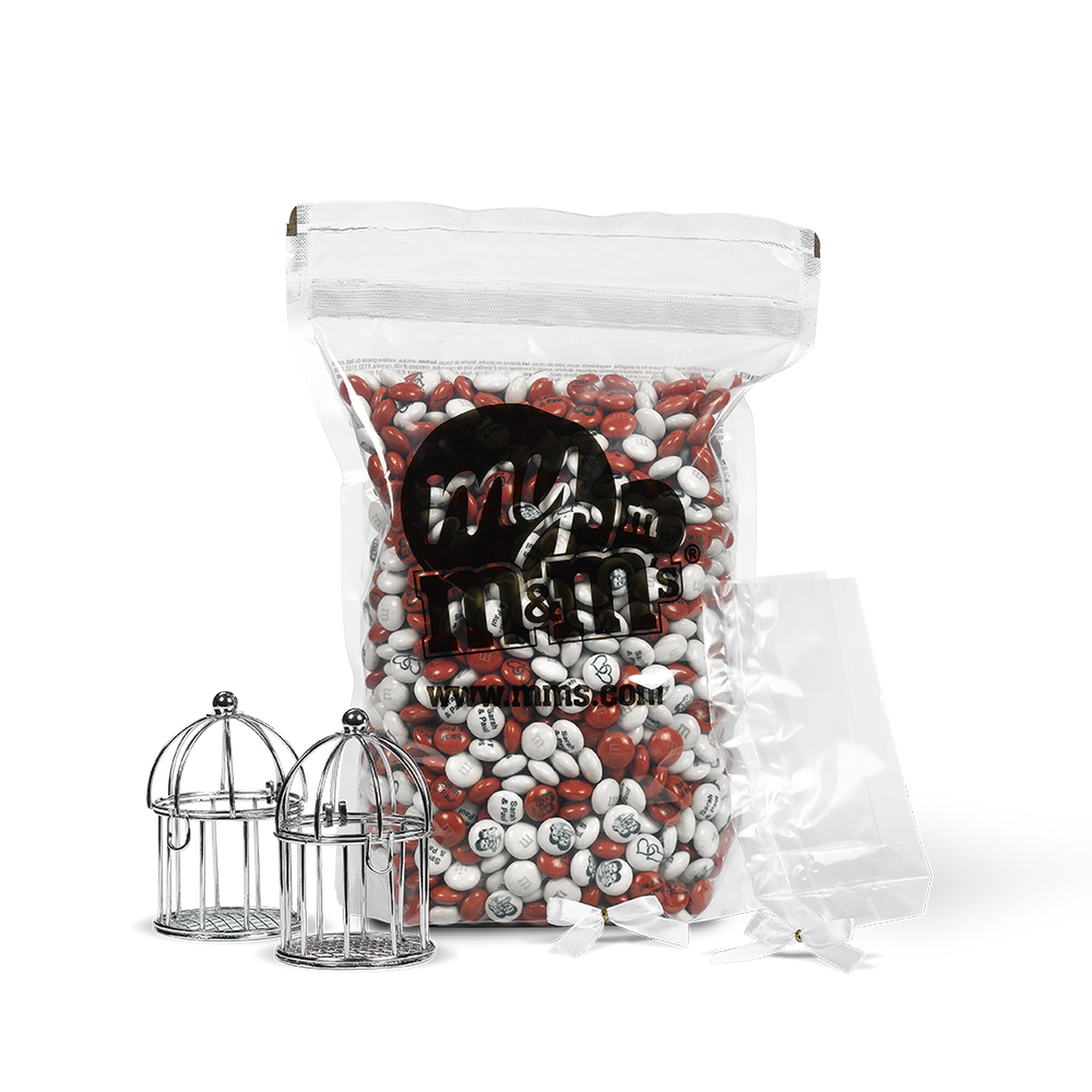1.5 kg Bulk Bag + 30 Chic Silver Birdcage Favours + 30 Small Bags To Fill 0