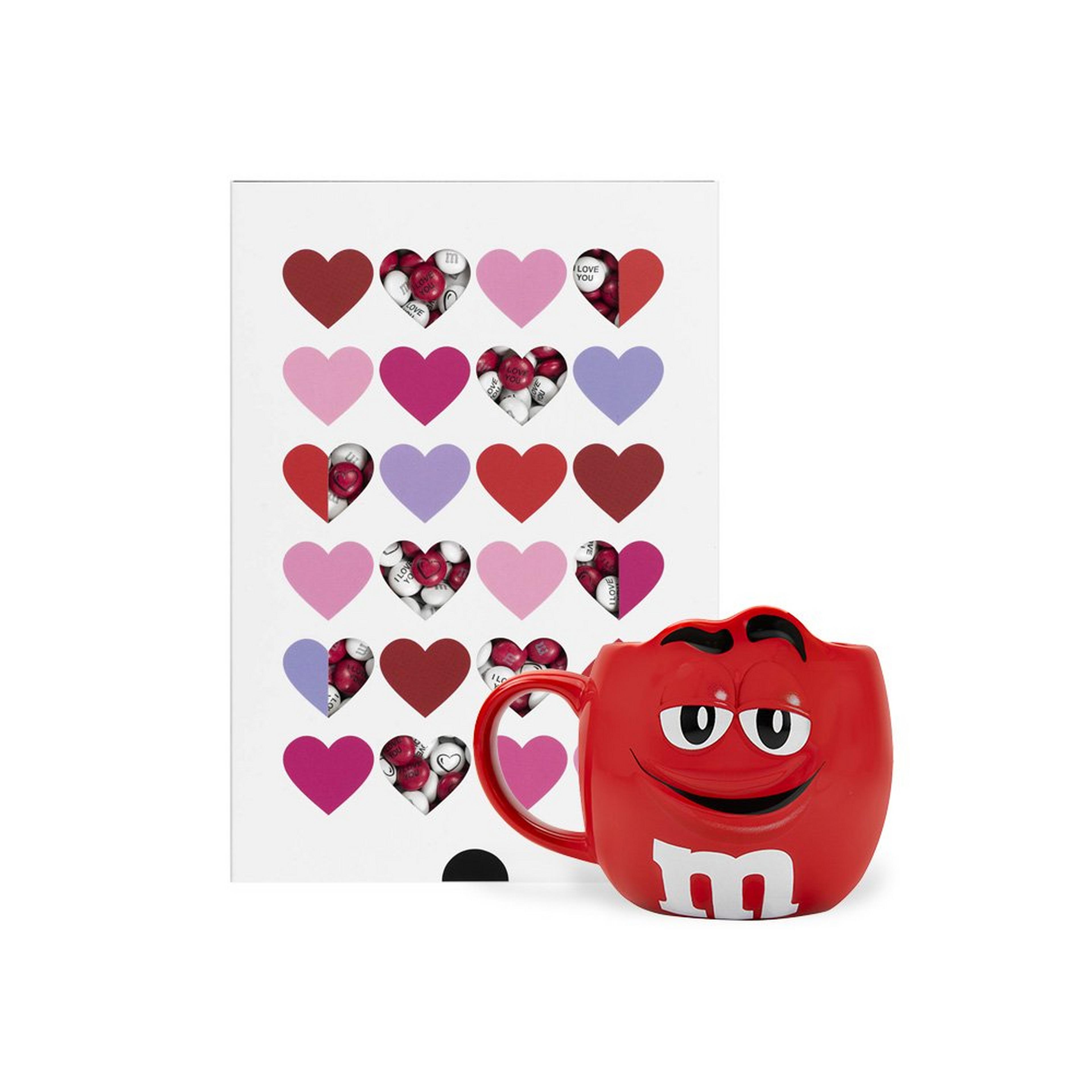 Love Box 400 g + 2 Premium Mugs | M&M'S® | M&M'S Love Box 400 g + 2 Premium Mugs | M&M'S® | M&M'S