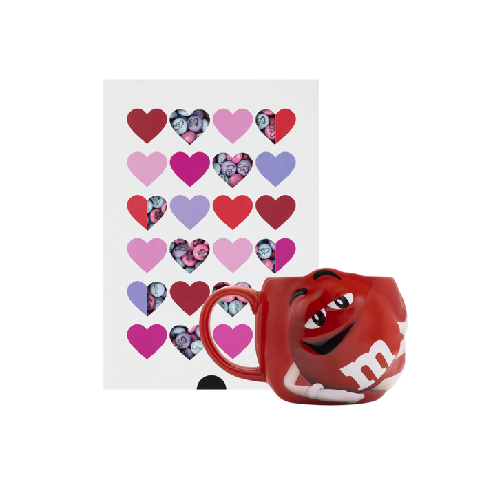 Schatulle Herzen 400 g + M&M’S-Tasse XL Rot 0