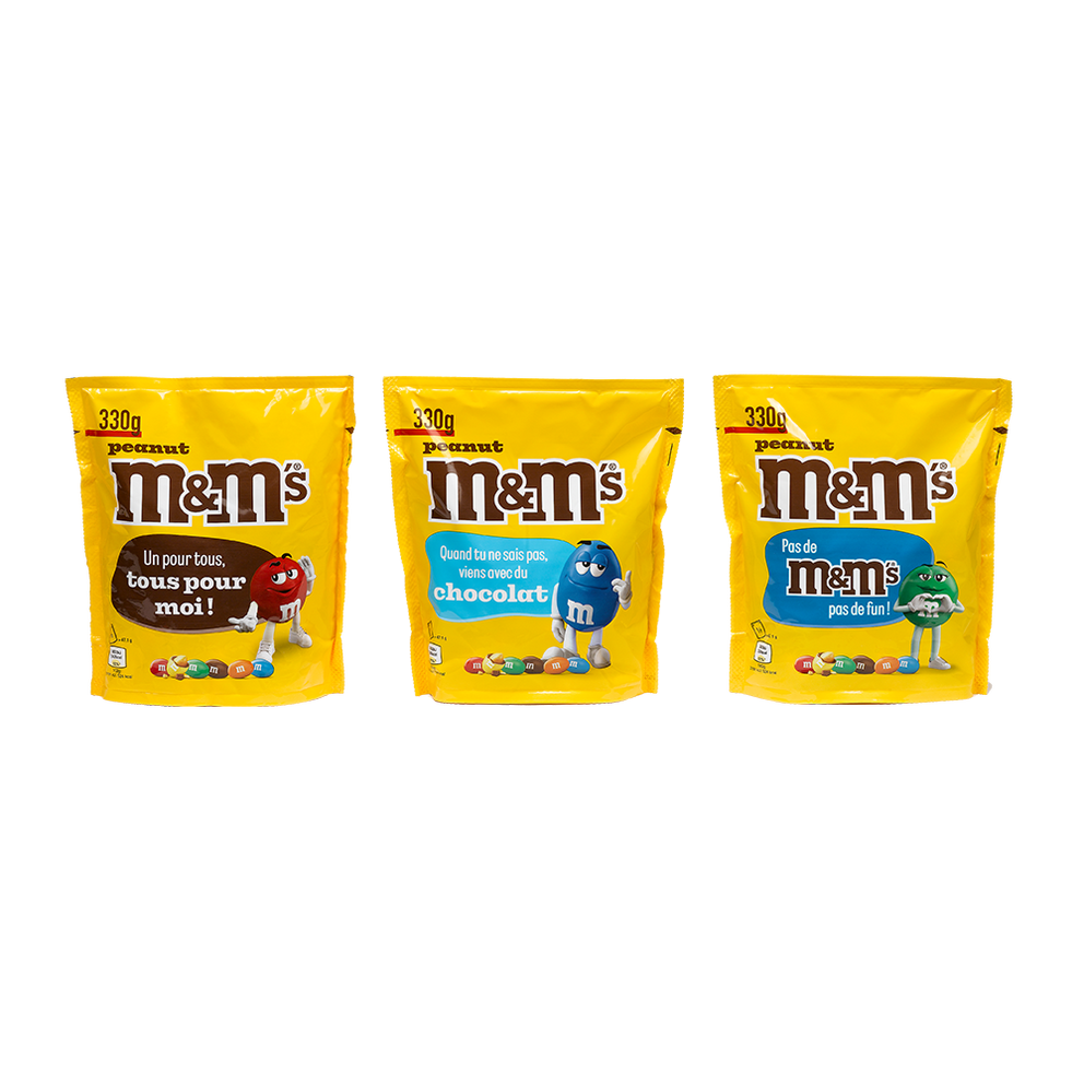 3 sachets (330 g) de M&M’S Peanut 1