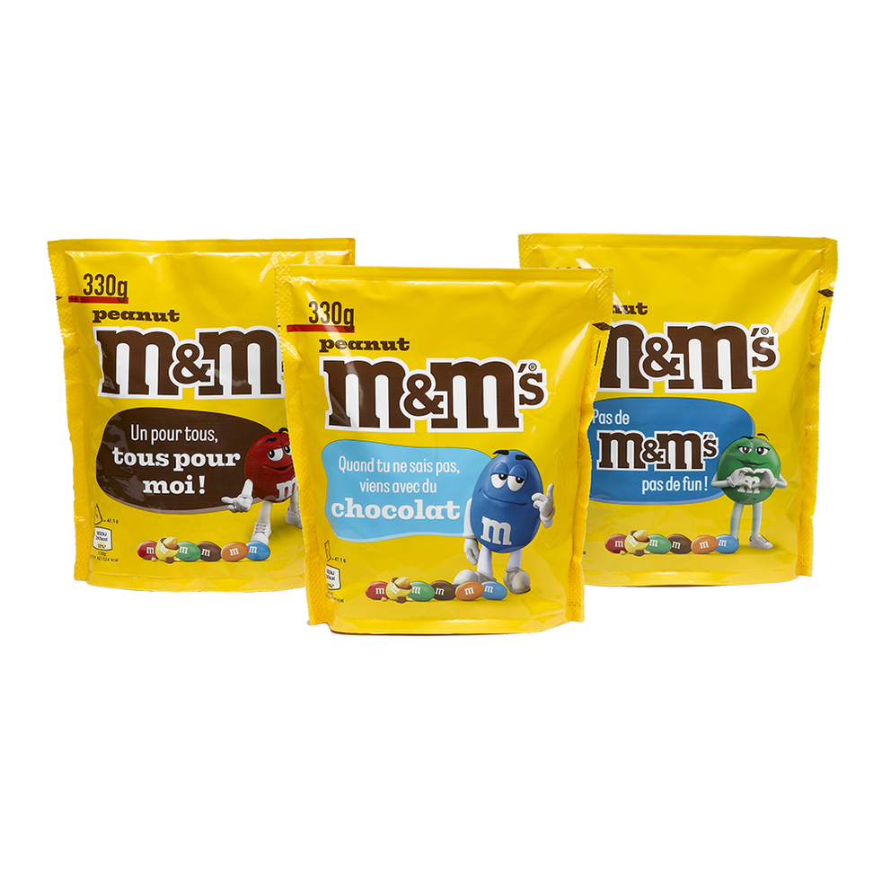 3 sachets (330 g) de M&M’S Peanut 0