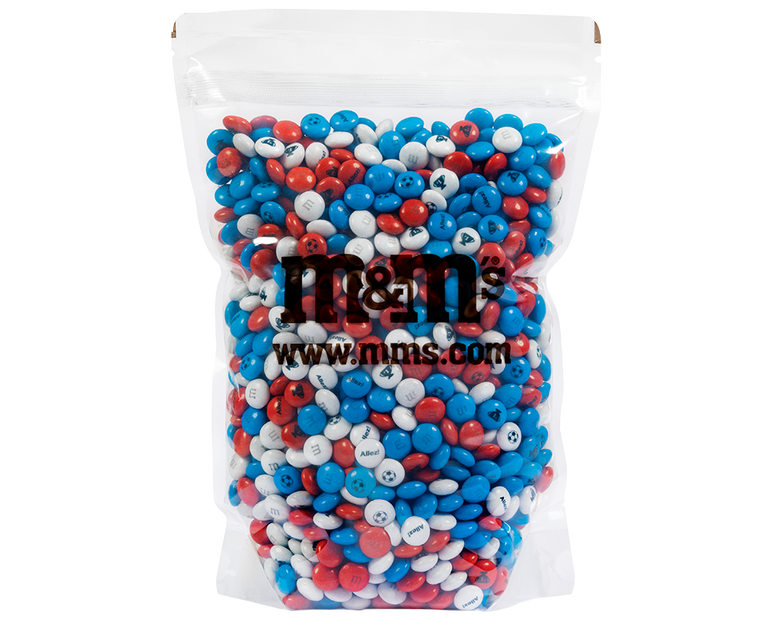 bag filled with France themed World Cup candy