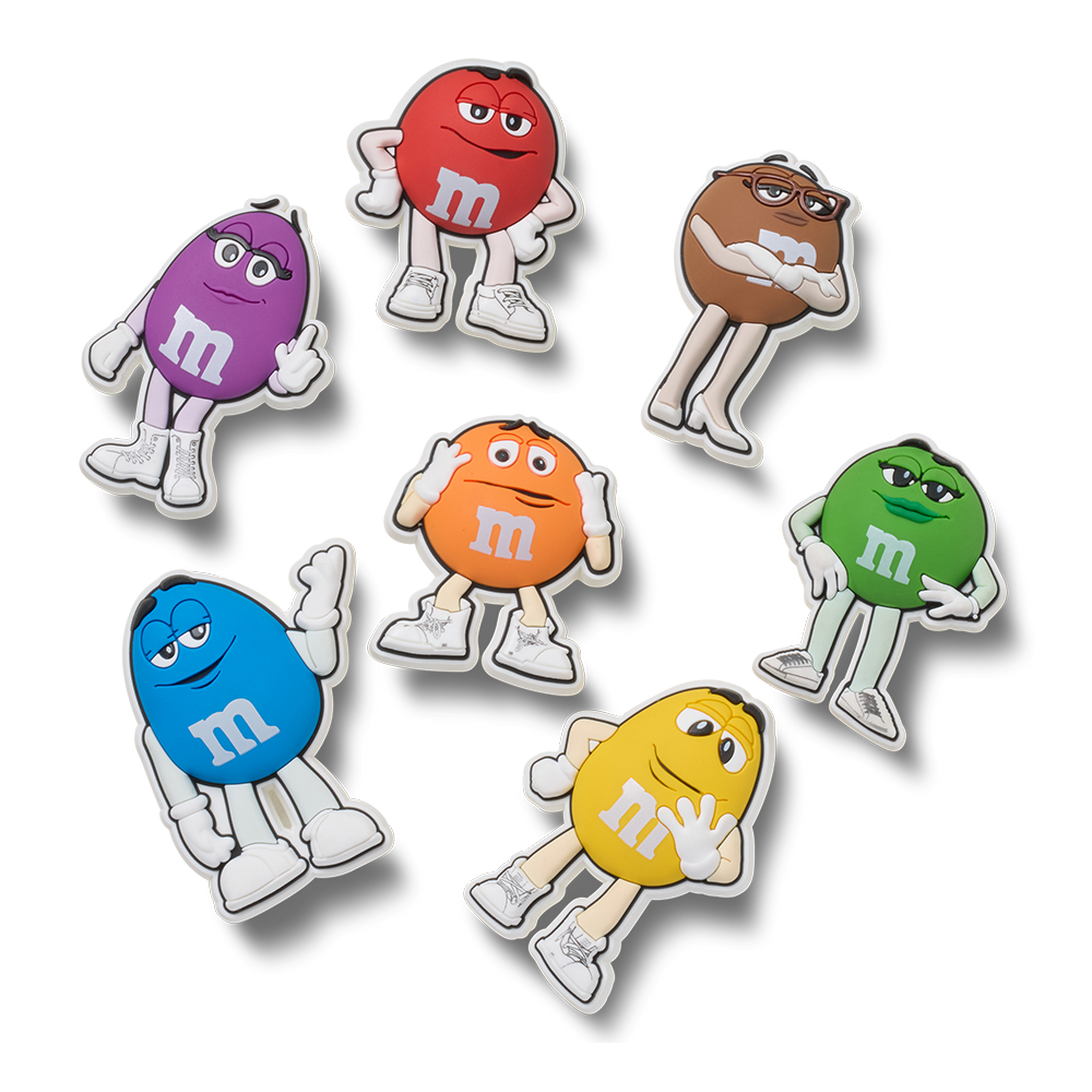 clips jibbitz™ M&M’S x crocs à l’effigie des personnages M&M'S, lot de 7 0