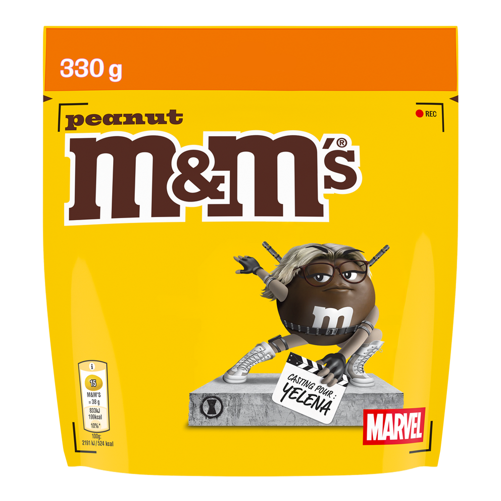 M&M’S® x Marvel Peanut – 6 × 330 g (6 Helden) 6