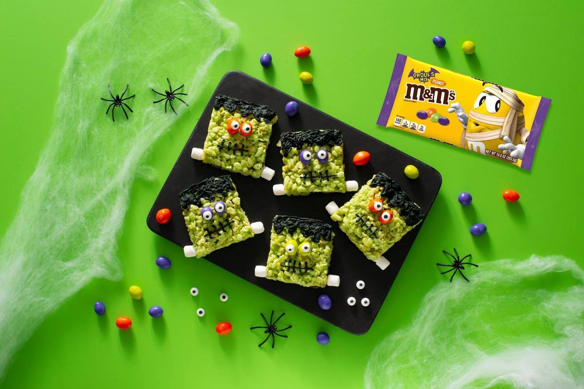 Stuffed M&M’S Franken Bars