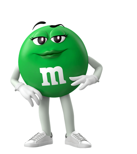 green M&M'S character