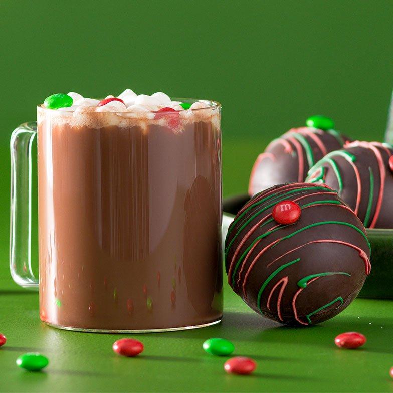M&M'S hot chocolate balls
